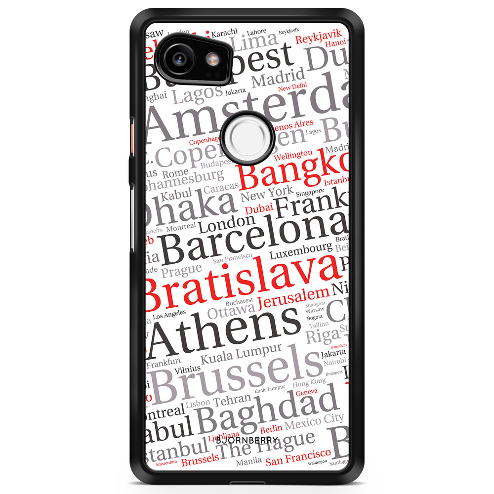 Google Pixel 2 XL Case - City Names