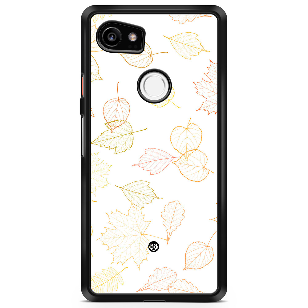 Google Pixel 2 XL Case - White and Leaves