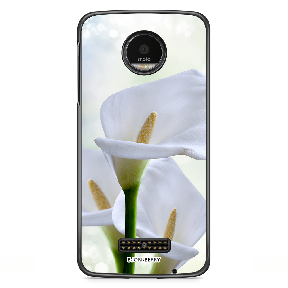 Motorola Moto Z Case - White flower