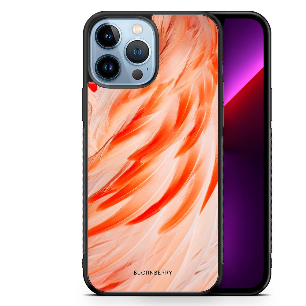 iPhone 13 Pro Max Case - Flamingo Feathers