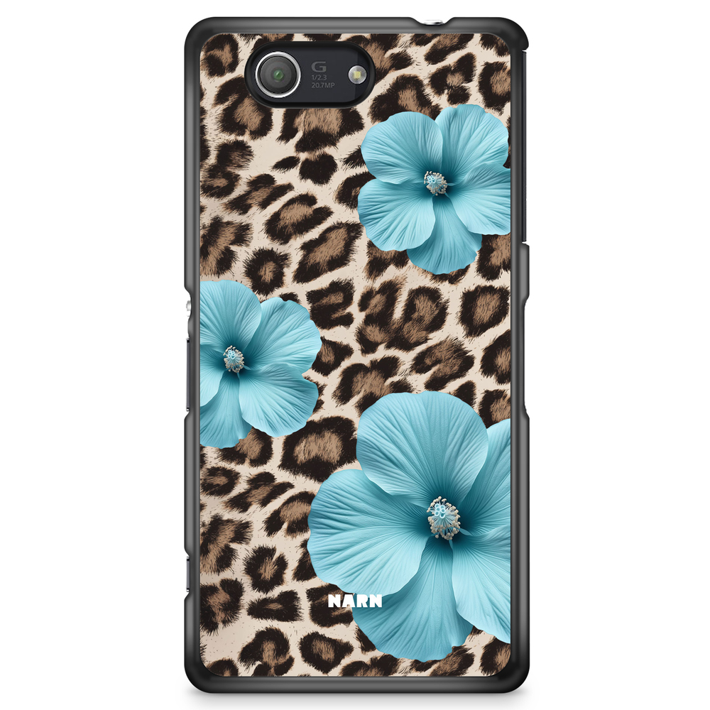 Sony Xperia Z3 Compact Skal - Turquoise Leopard
