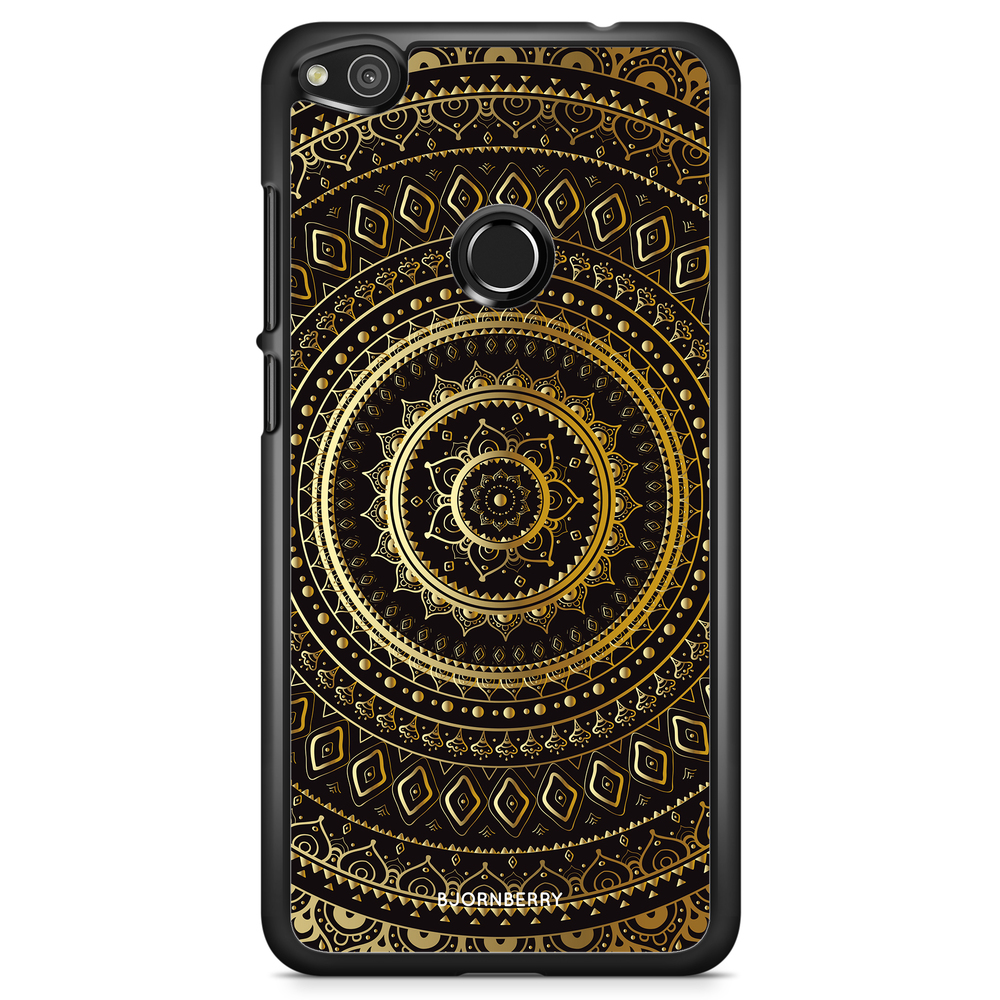 Huawei Honor 8 Lite Case - Gold Mandala