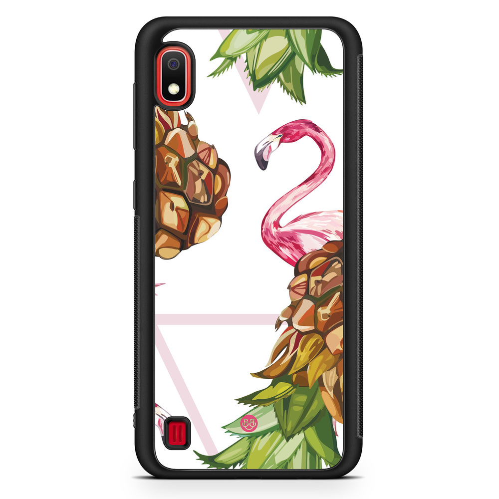 Samsung Galaxy A10 Case - Pineapple & Flamingo