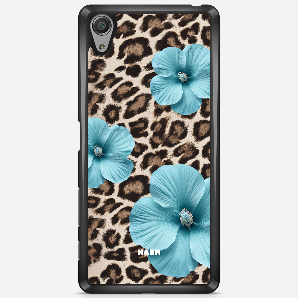 Sony Xperia X Performance Case - Hibiscus Era - Turquoise Leopard