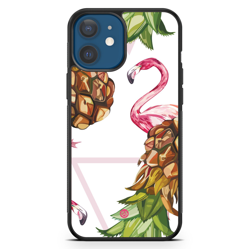 iPhone 12 Case - Pineapple & Flamingo
