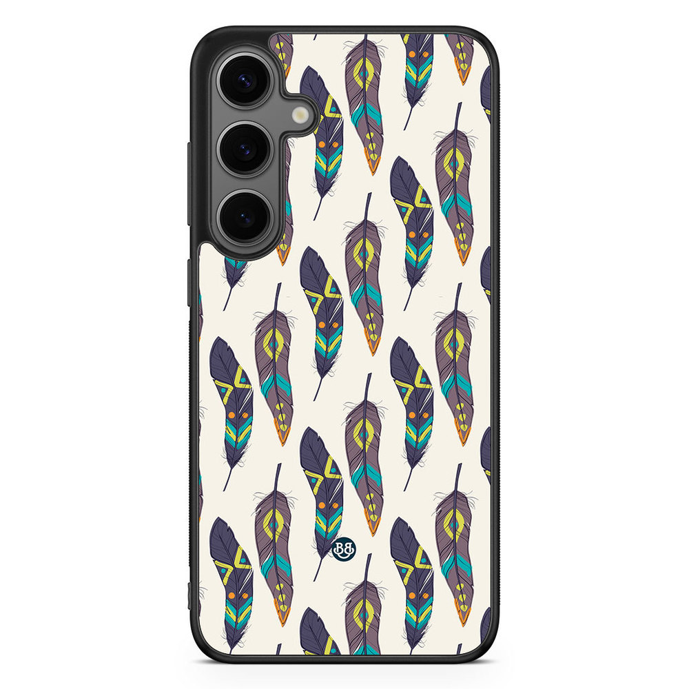 Samsung Galaxy S24 Plus Case - Ethnic Feathers