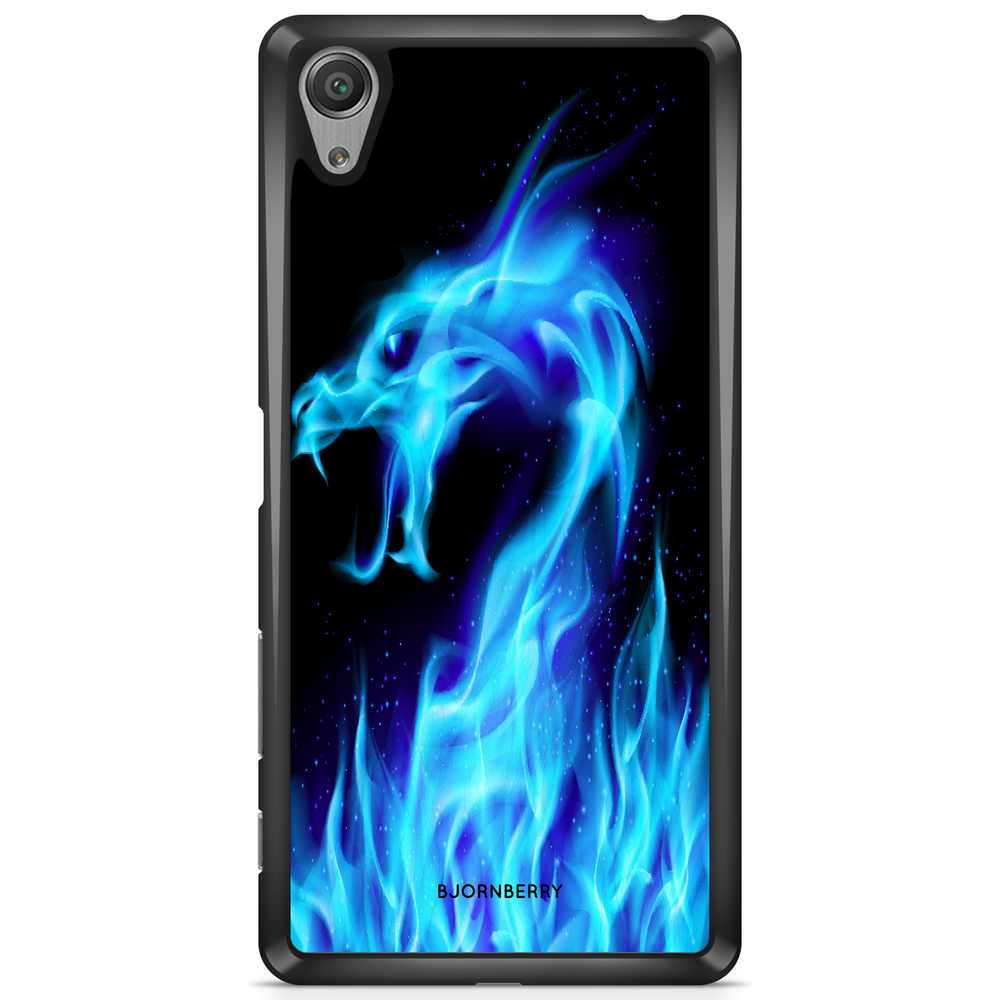 Sony Xperia L1 Case - Blue Flames Dragon