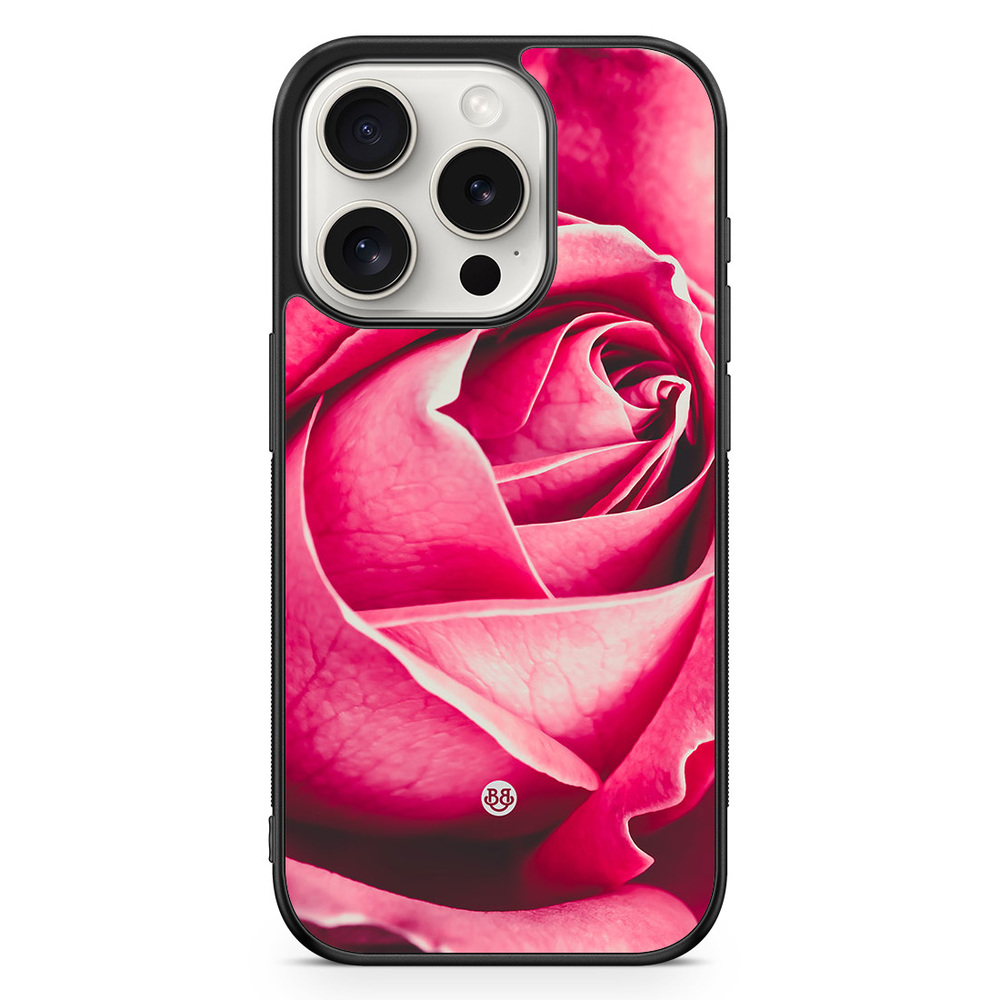 iPhone 15 Pro Case - Pink Rose