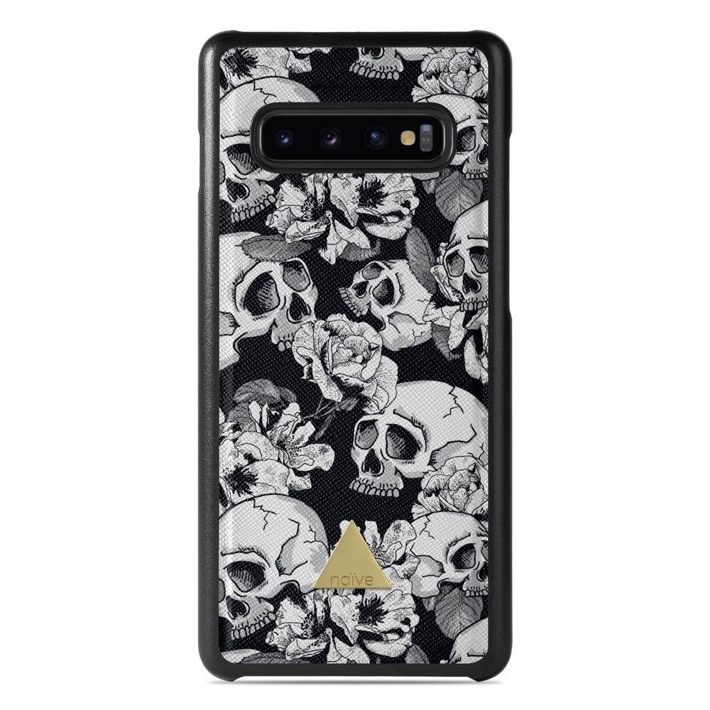 Naive Samsung Galaxy S10 Case - Skulls & Roses