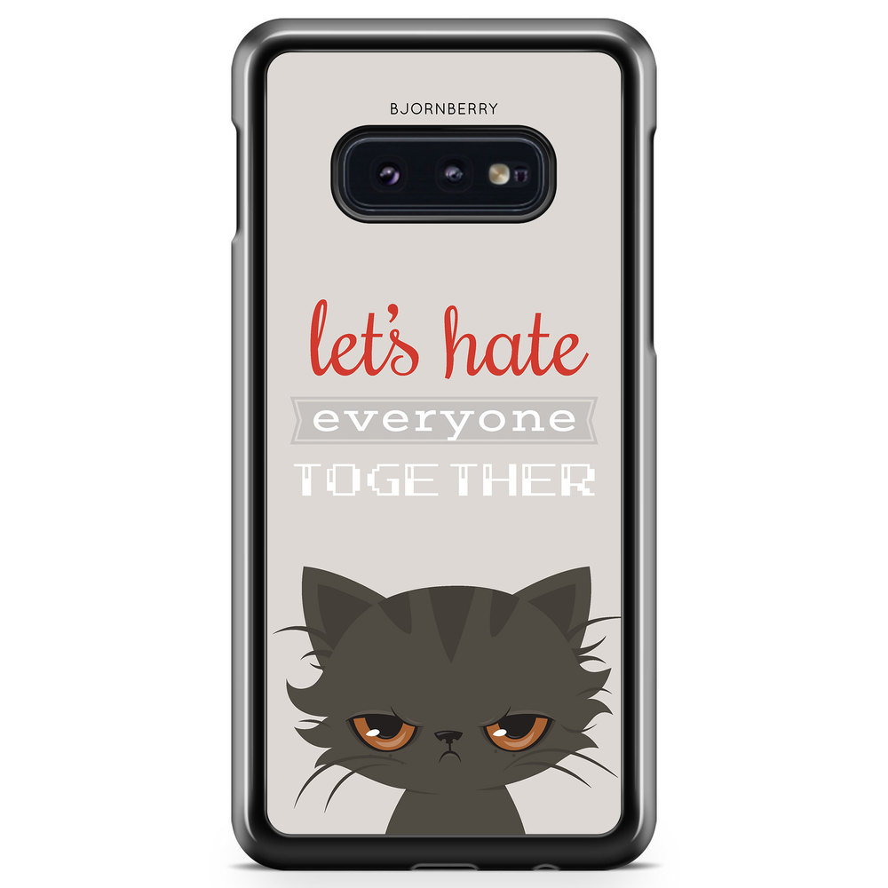 Samsung Galaxy S10e Case - Angry Cat
