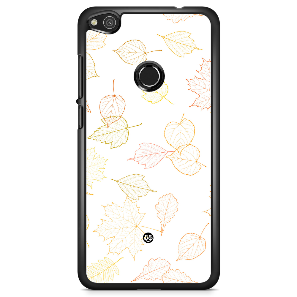 Huawei Honor 8 Lite Case - White and Leaves