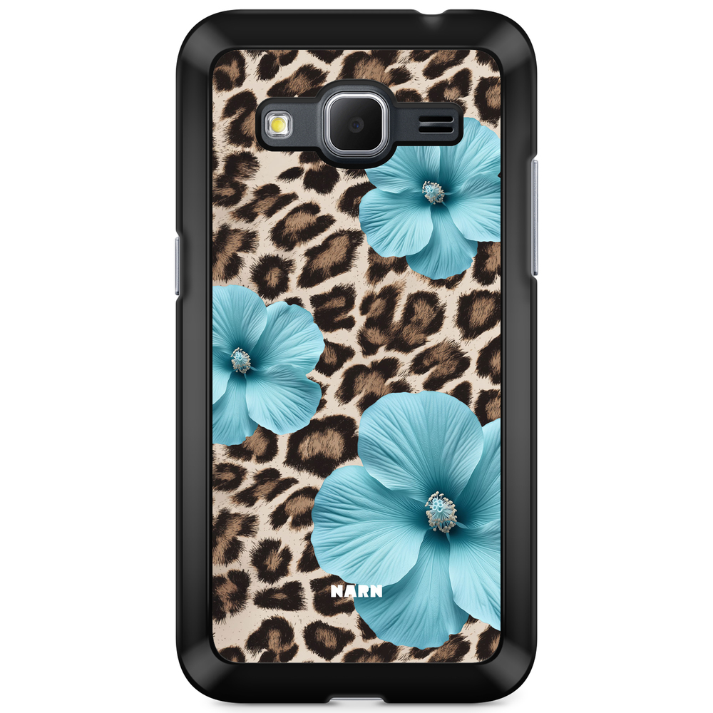 Samsung Galaxy Core Prime Case - Hibiscus Era - Turquoise Leopard