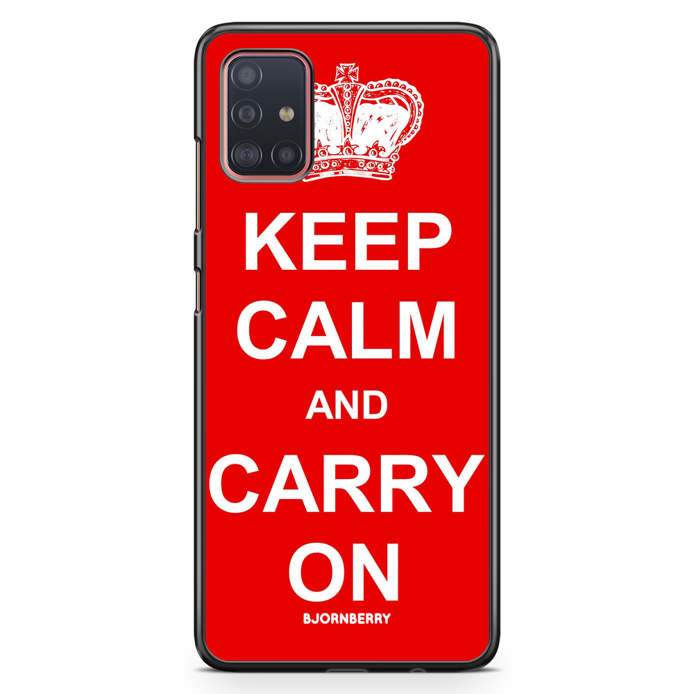 Samsung Galaxy A51 Case - Keep calm carry on