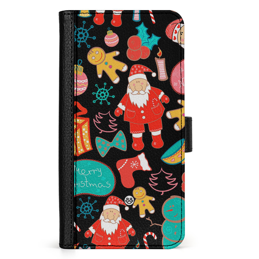 Xiaomi Redmi Note 12 Pro 5G Wallet Case - Christmas Pattern