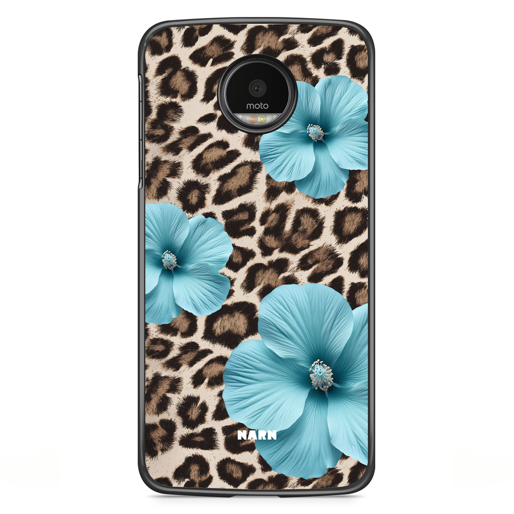 Motorola Moto G5S Plus Case - Hibiscus Era - Turquoise Leopard