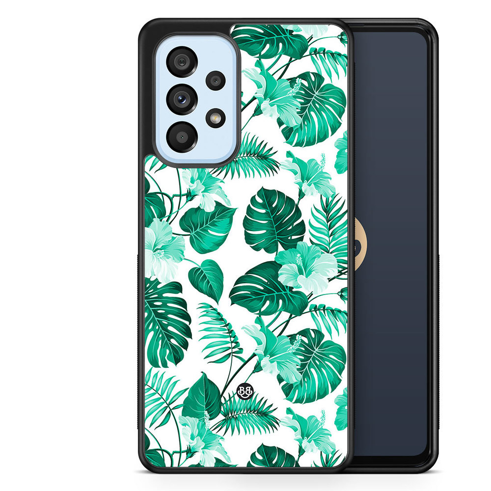 Samsung Galaxy A53 5G Case - Turquoise Flowers