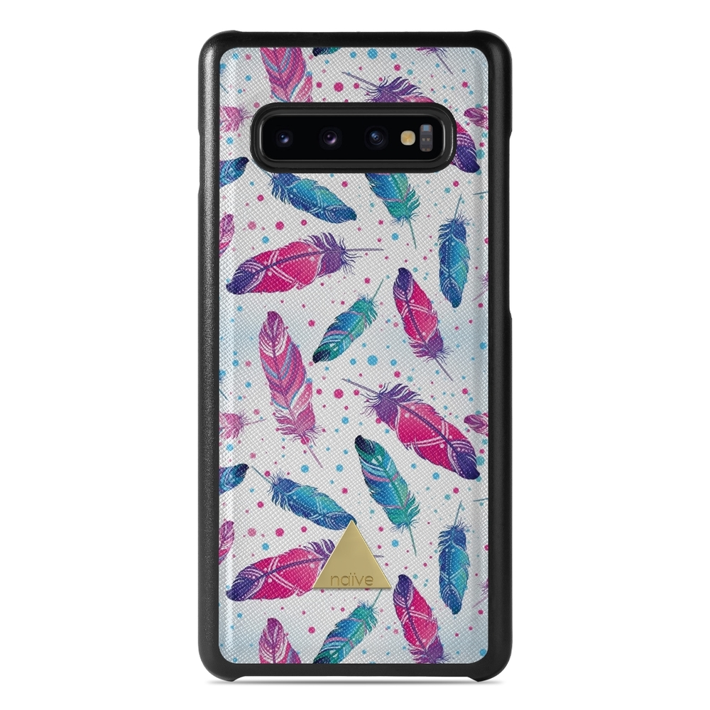 Naive Samsung Galaxy S10 Case - Feathers