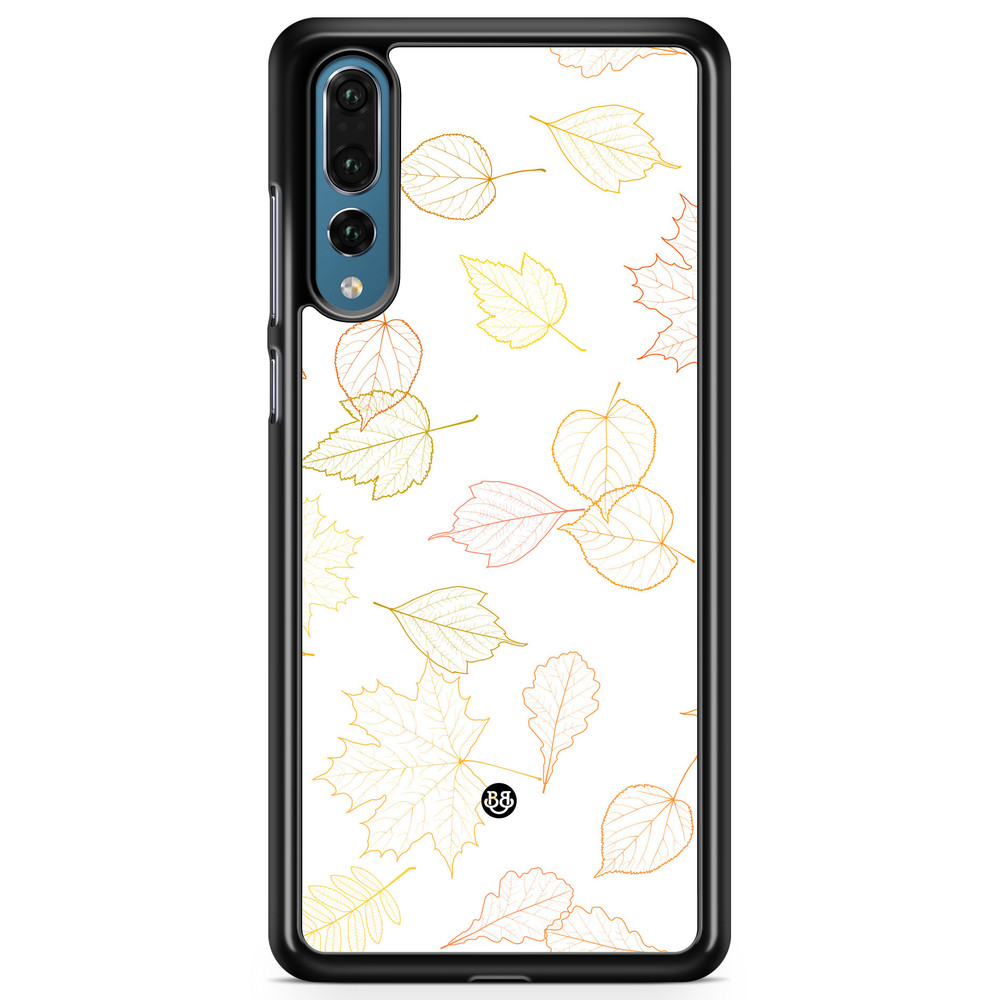 Huawei P20 Pro Case - White and Leaves