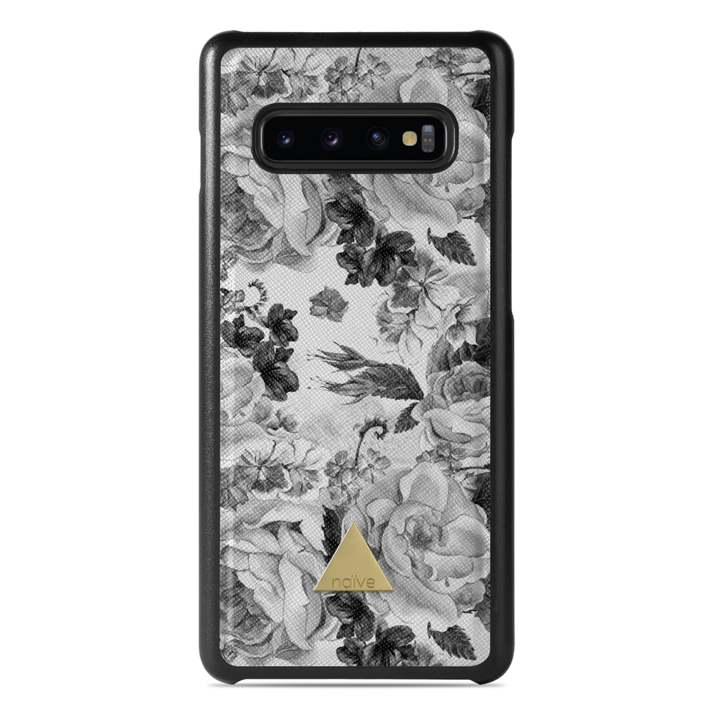 Naive Samsung Galaxy S10 Case - Grey Roses
