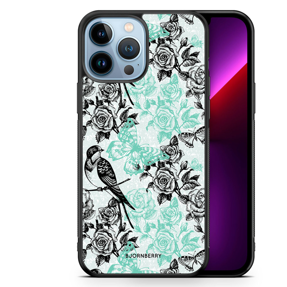iPhone 13 Pro Max Case - Birds & Roses
