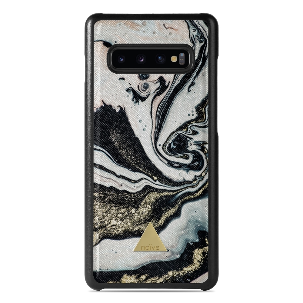 Naive Samsung Galaxy S10 Case - Golden Swirl
