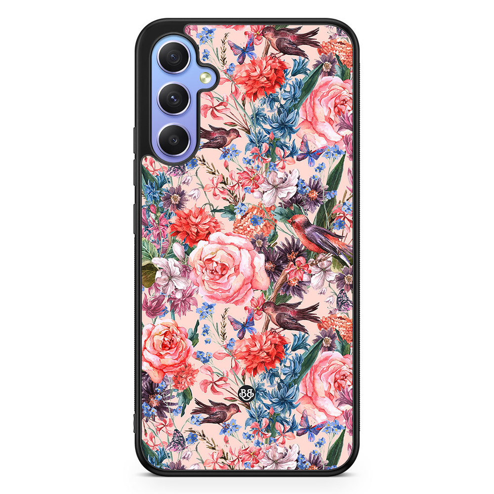 Samsung Galaxy A34 5G Case - Birds & Flowers