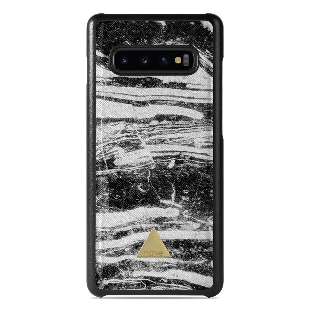 Naive Samsung Galaxy S10 Case - Black Storm