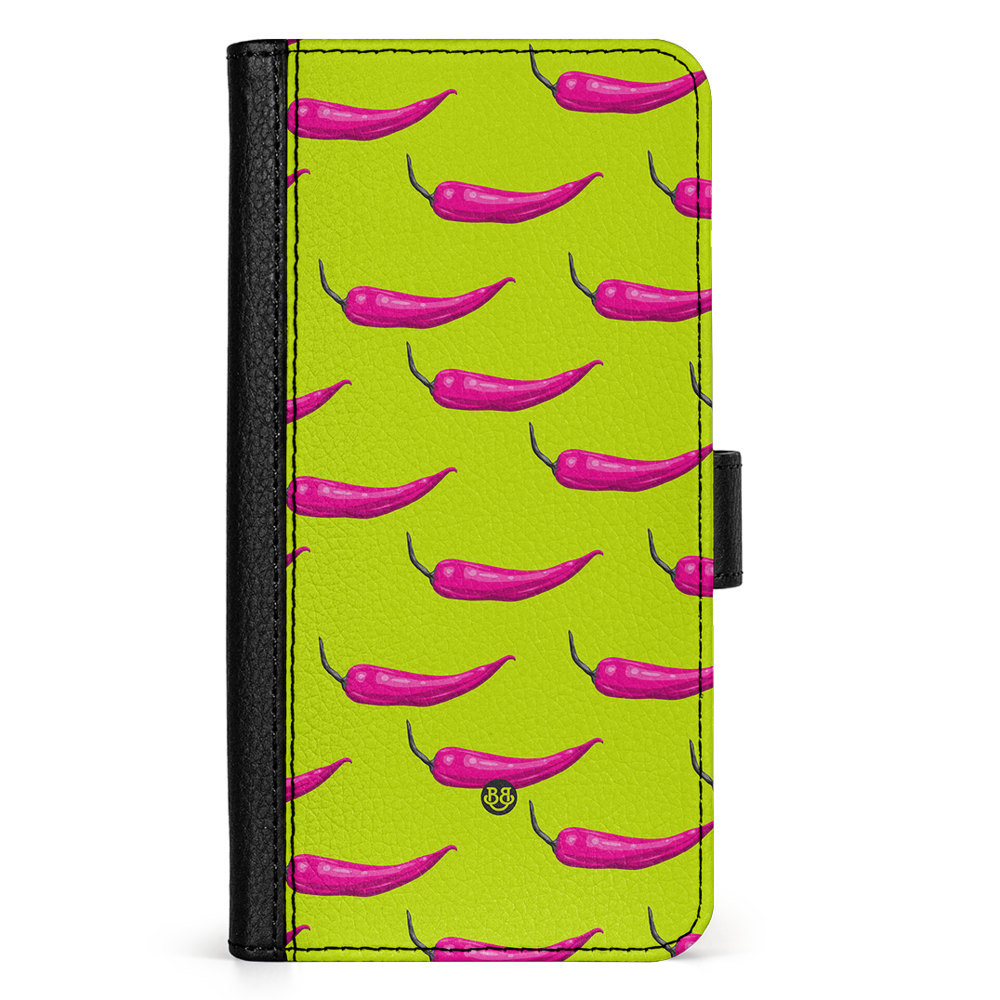 Samsung Galaxy S25 Wallet Case - Chilli Pattern