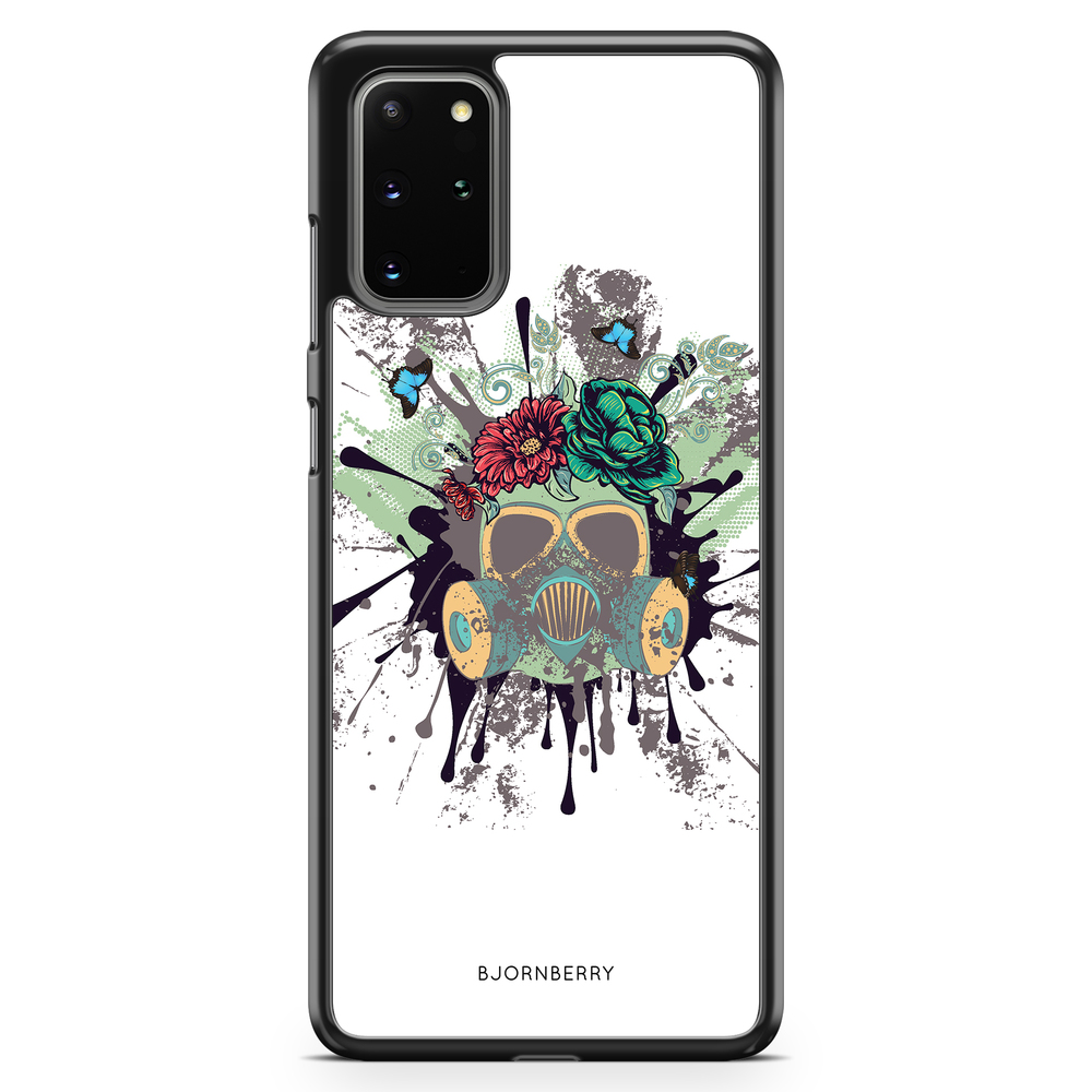 Samsung Galaxy S20 Plus Case - Gas Mask Flowers