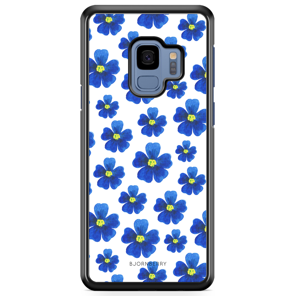 Samsung Galaxy S9 Case - Blue Flowers