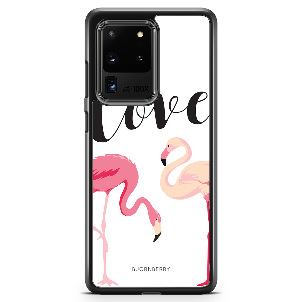 Samsung Galaxy S20 Ultra Case - Love Flamingo