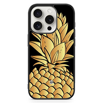 iPhone 15 Pro Skal - Guldig Ananas