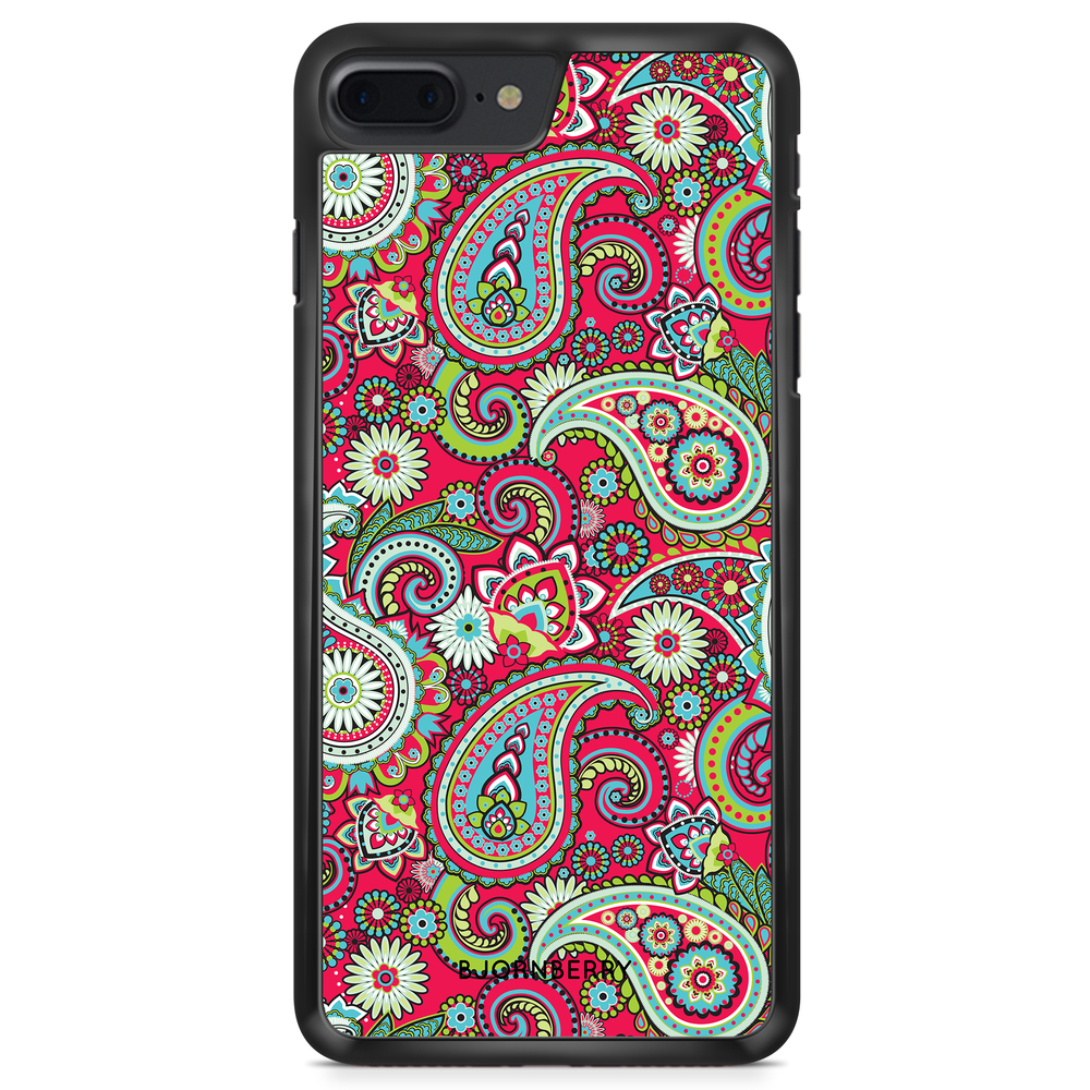 iPhone 8 Plus Case - Red Paisley