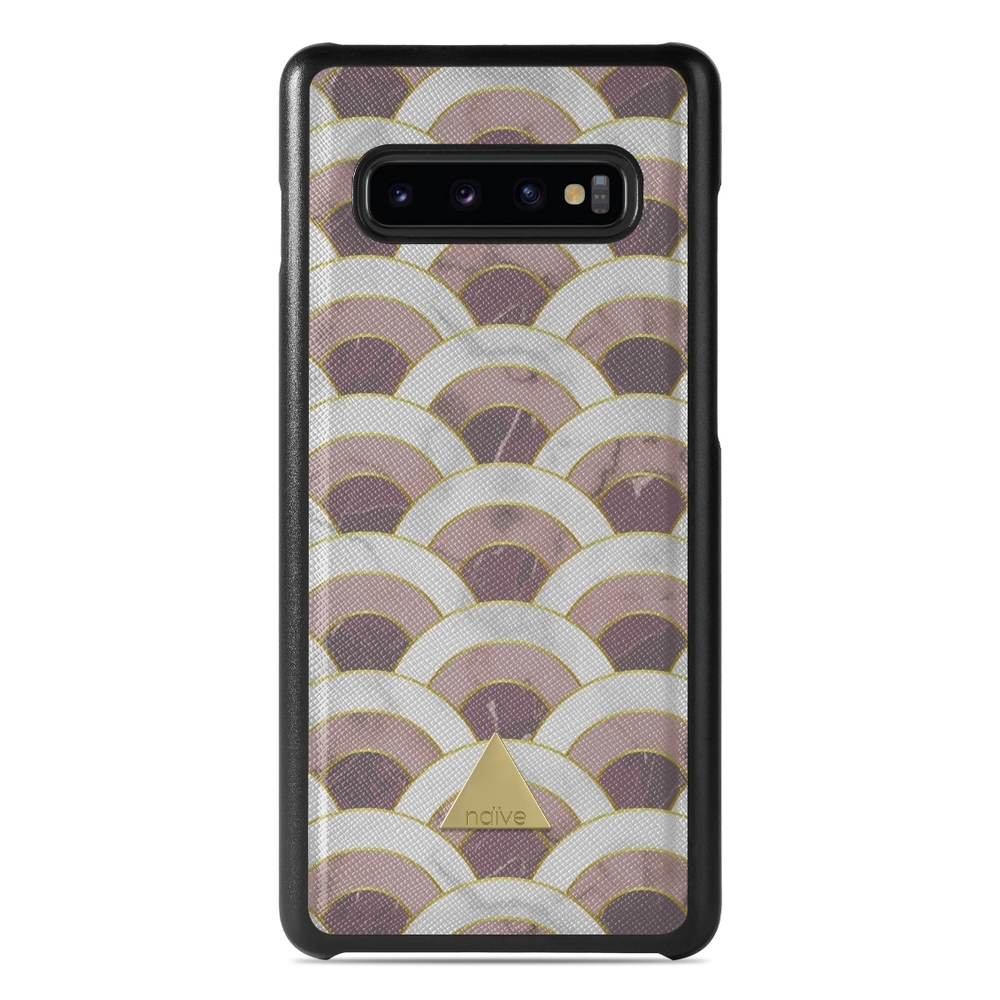 Naive Samsung Galaxy S10 Case - Pink Marble Wave