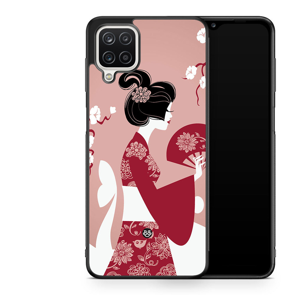 Samsung Galaxy A12 Case - Japan woman