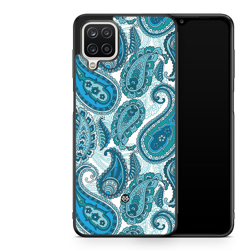 Samsung Galaxy A12 Case - Blue Paisley