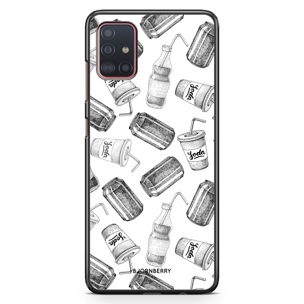 Samsung Galaxy A51 Case - Soda Black & White
