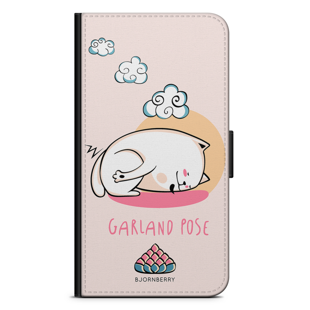 Xiaomi Redmi Note 9 Wallet Case - Yoga Cat Garland