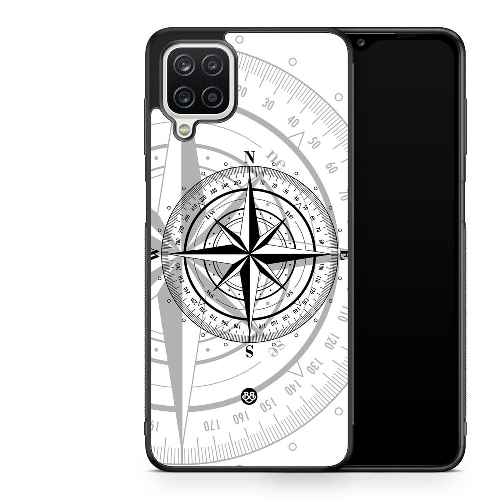 Samsung Galaxy A12 Case - Compass White