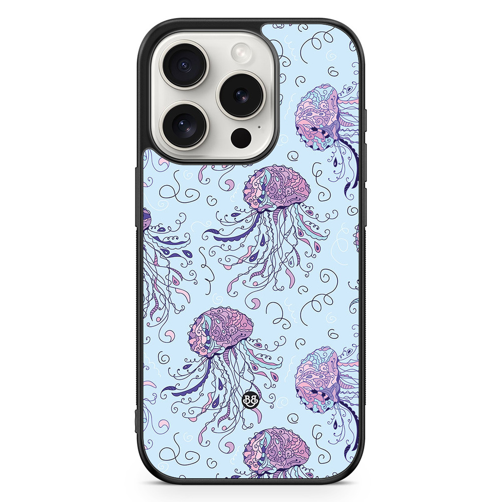 iPhone 15 Pro Case - Jellyfish Pattern