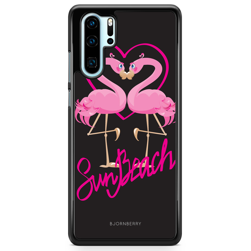 Huawei P30 Pro Case - Sun Beach Flamingo