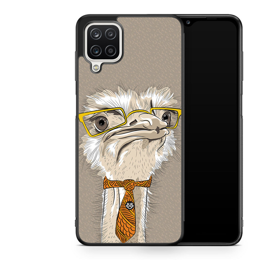 Samsung Galaxy A12 Case - Hipster Ostrich