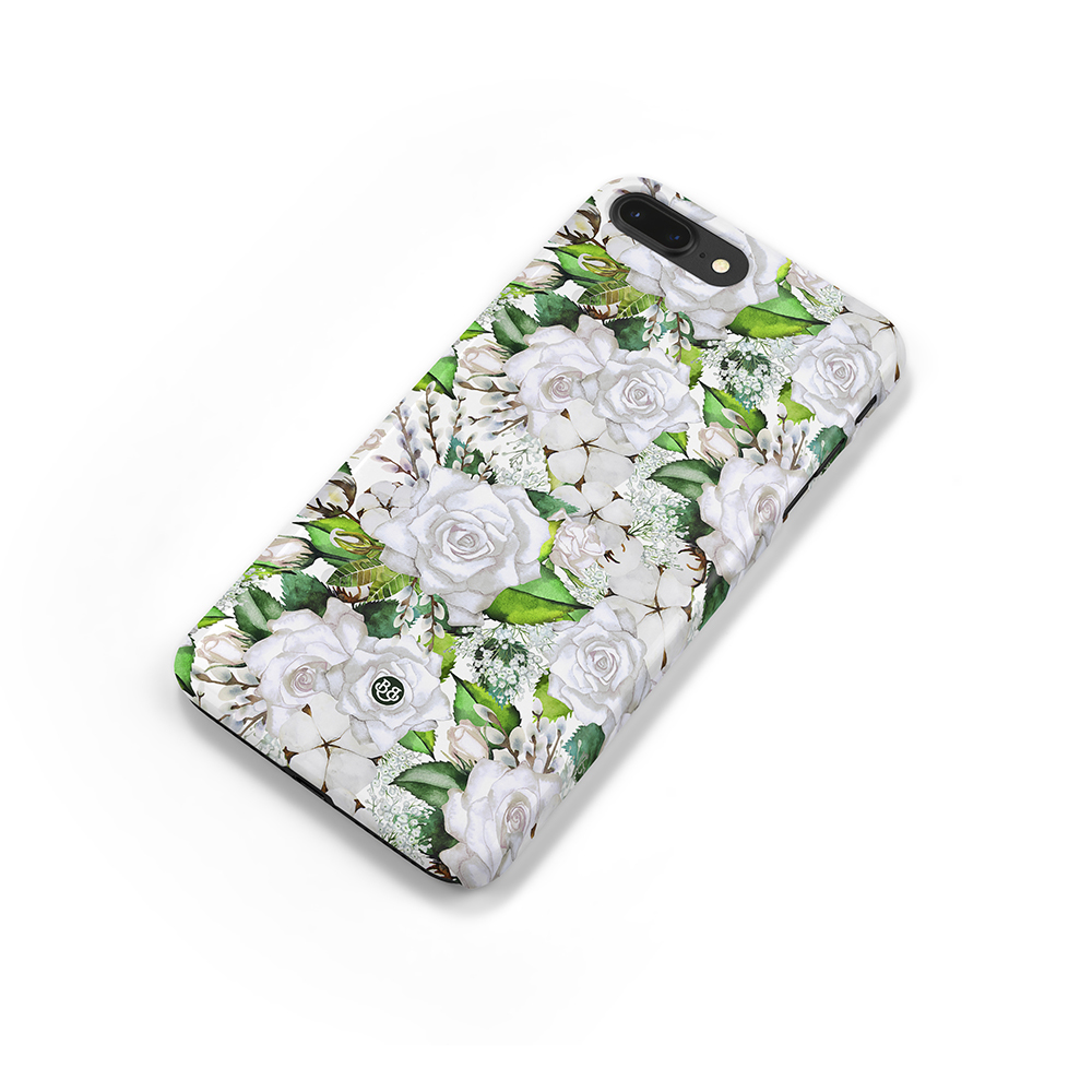 iPhone 6 Plus/6s Plus Premium Case - White Floral - 3