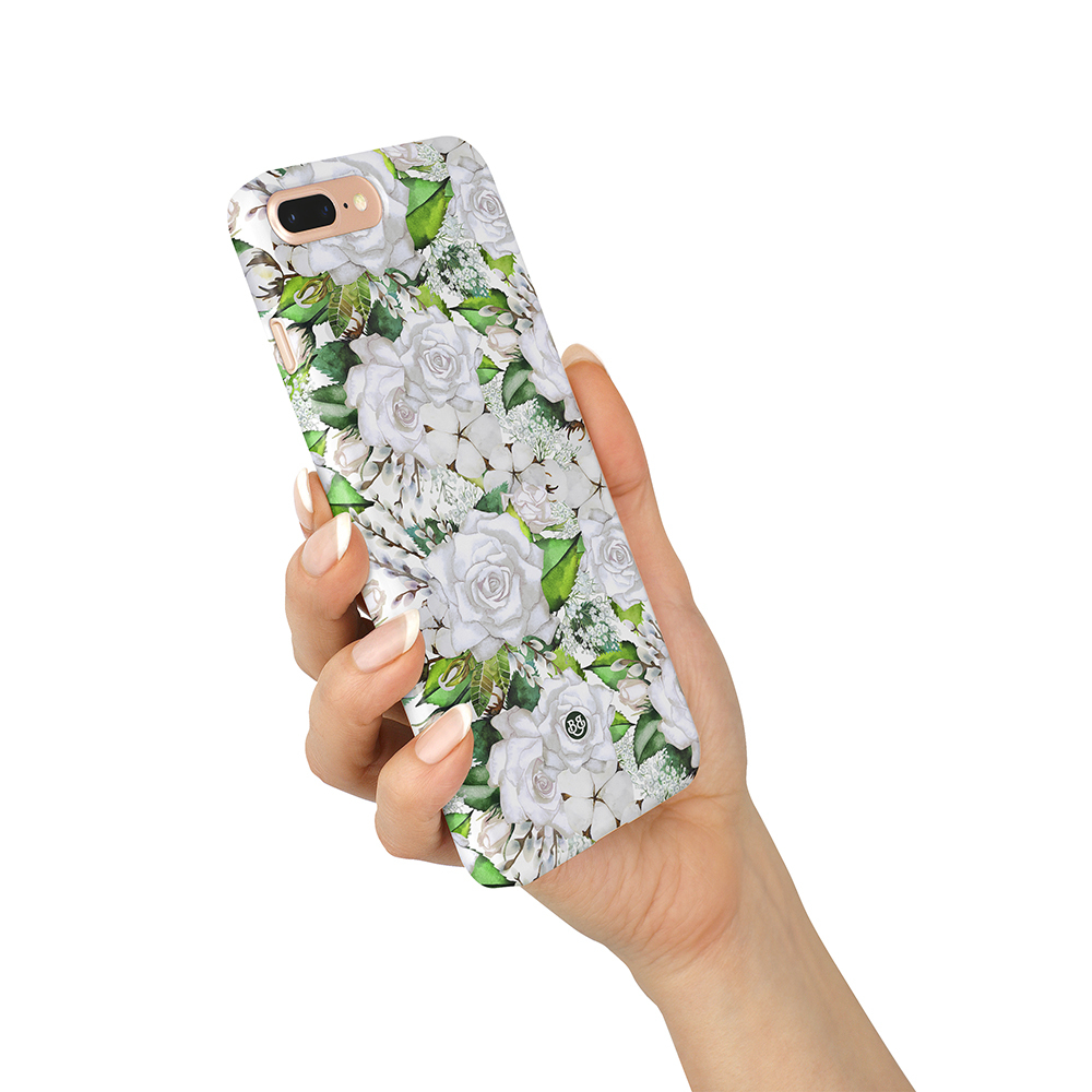 iPhone 6 Plus/6s Plus Premium Case - White Floral - 2