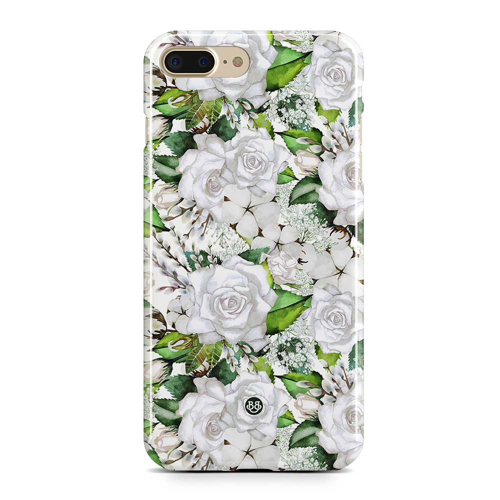 iPhone 6 Plus/6s Plus Premium Case - White Floral
