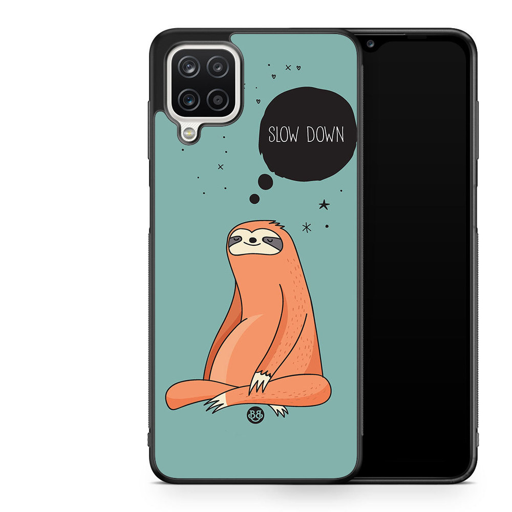 Samsung Galaxy A12 Case - Slow down Sloth
