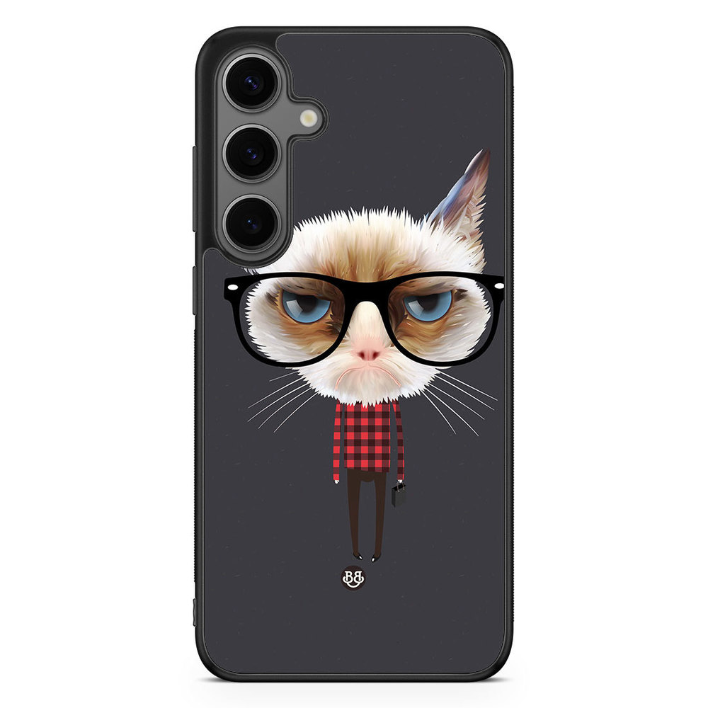 Samsung Galaxy S24 Plus Case - Hipster Cat
