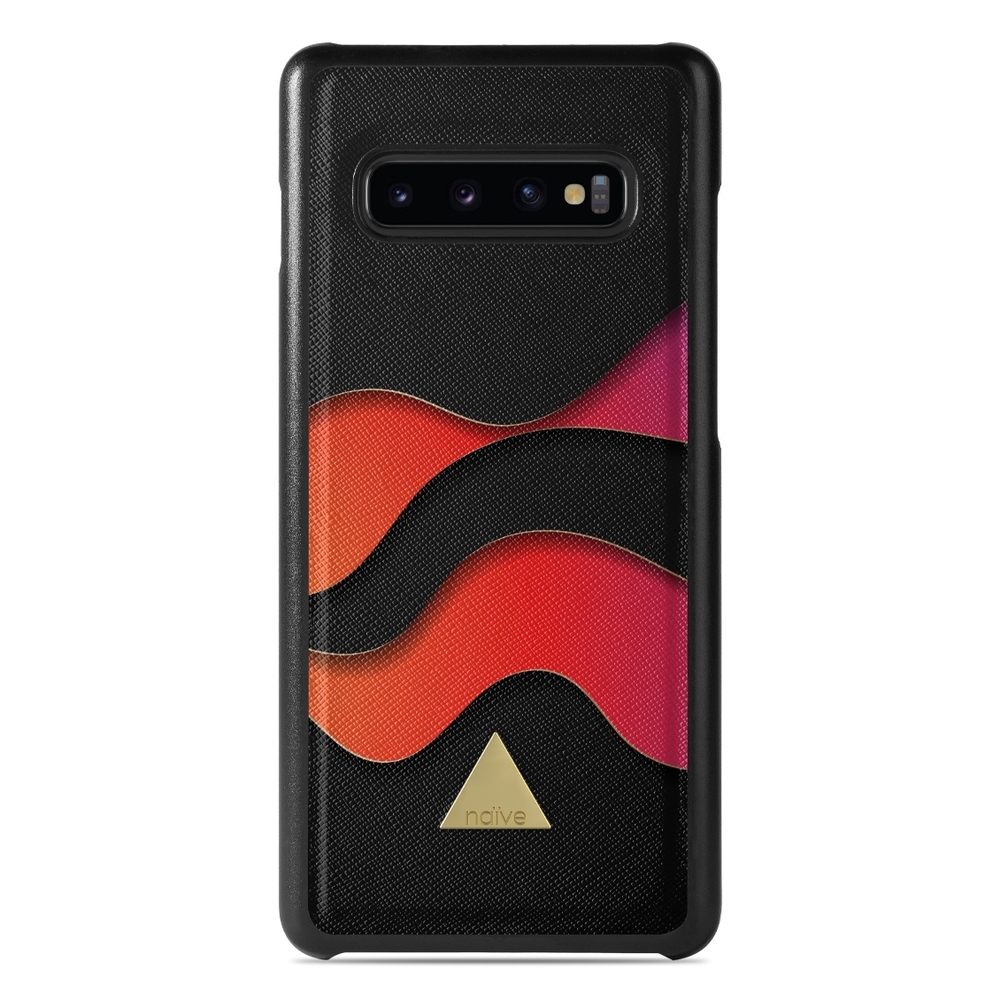 Naive Samsung Galaxy S10 Case - Neon Waves