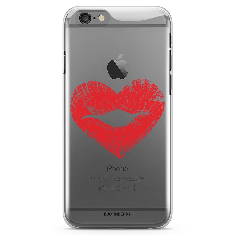 iPhone 6/6s TPU Case - Heart Lips