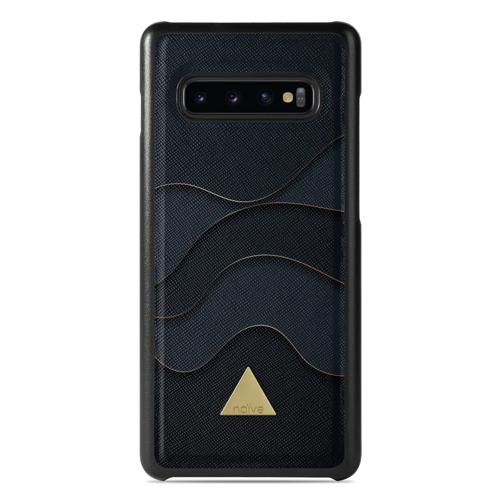 Naive Samsung Galaxy S10 Case - Golden Waves